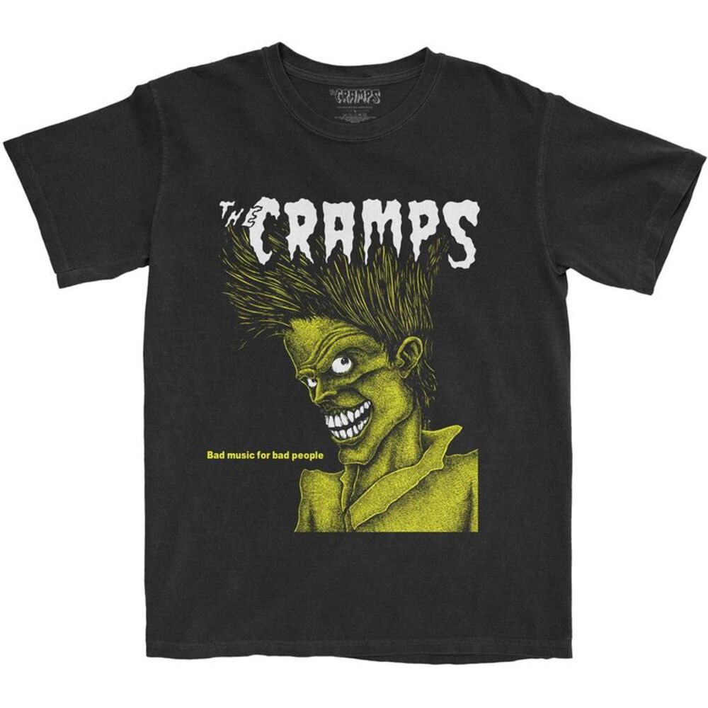 The Cramps Unisex Adult Bad Music Cotton T-Shirt / Black